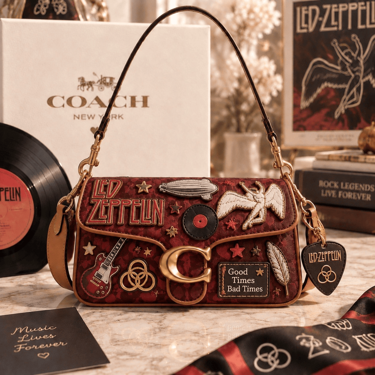 Premium LZPL Coach Shoulder Cross With Charm NPL