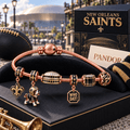 NOS Rose Gold Charm Bracelet Set HQH