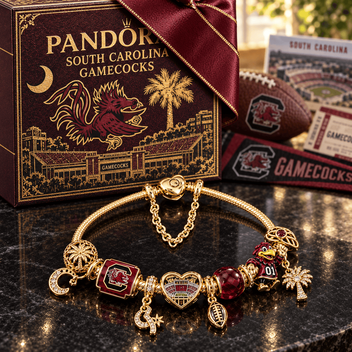 SCG Gold Charm Bracelet Set PTKL