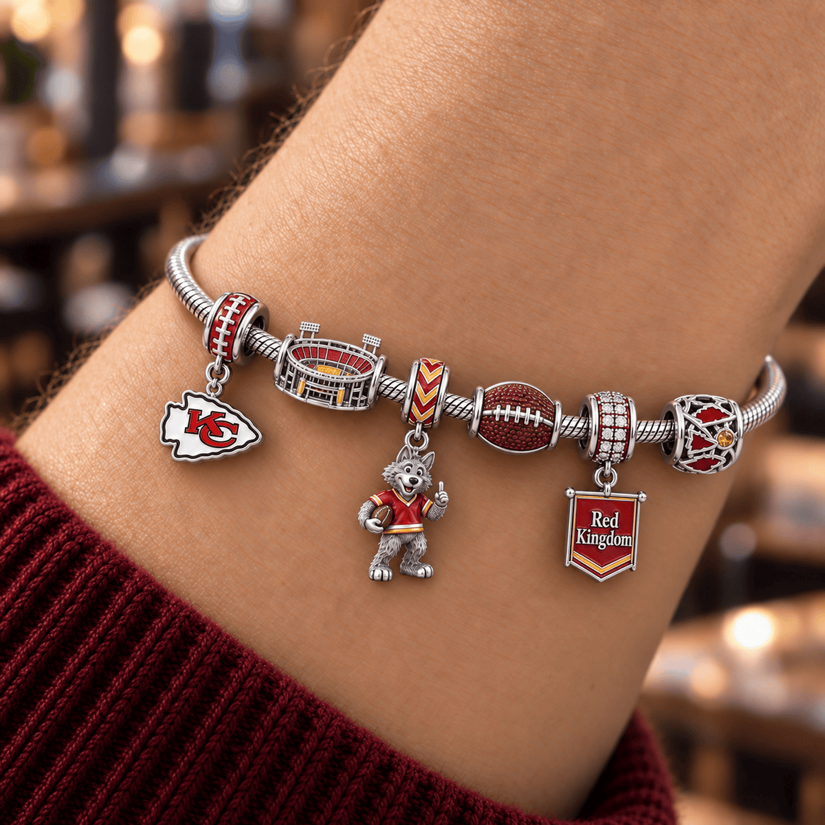 KCC Silver Charm Bracelet Set HQH