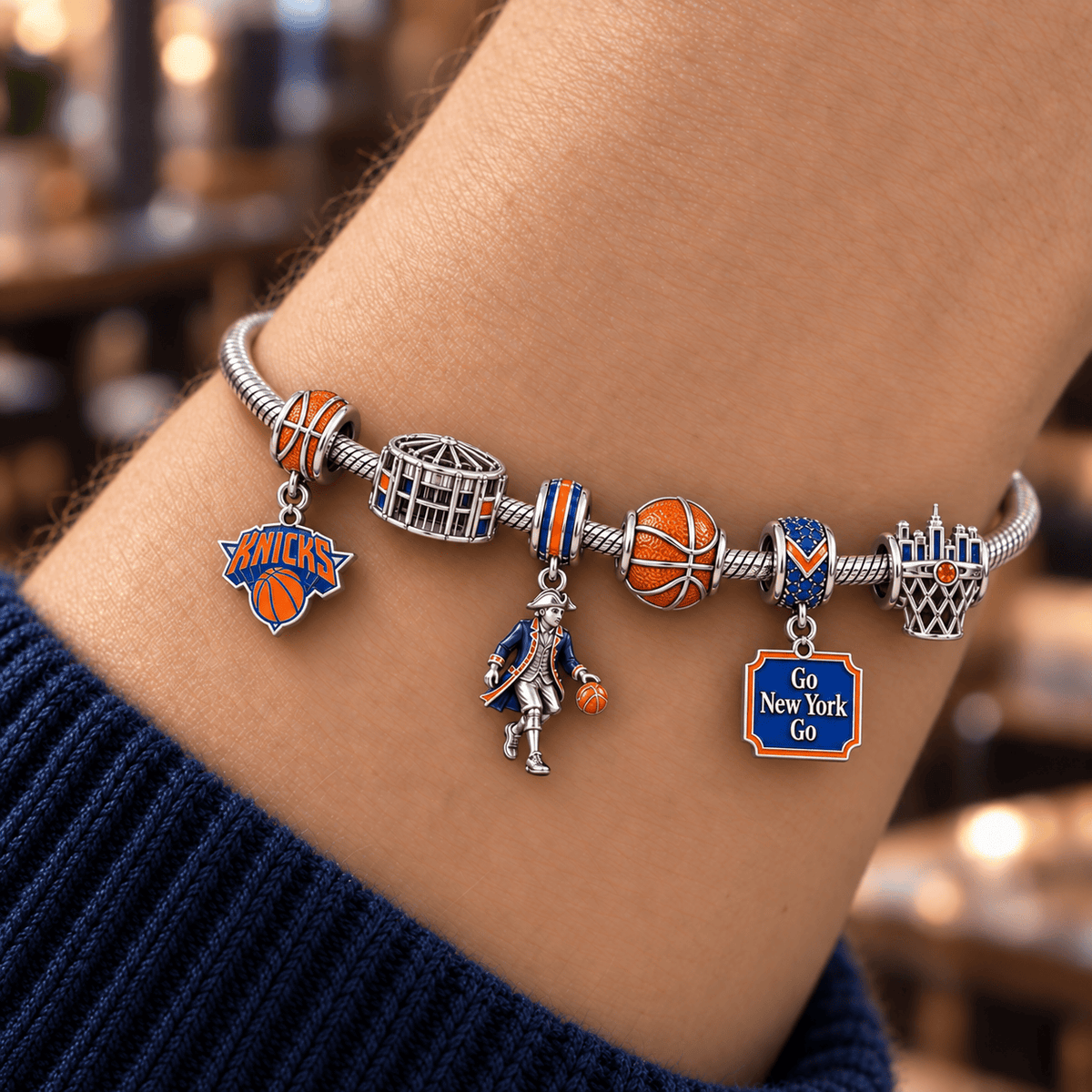 NYK Silver Charm Bracelet Set HQH