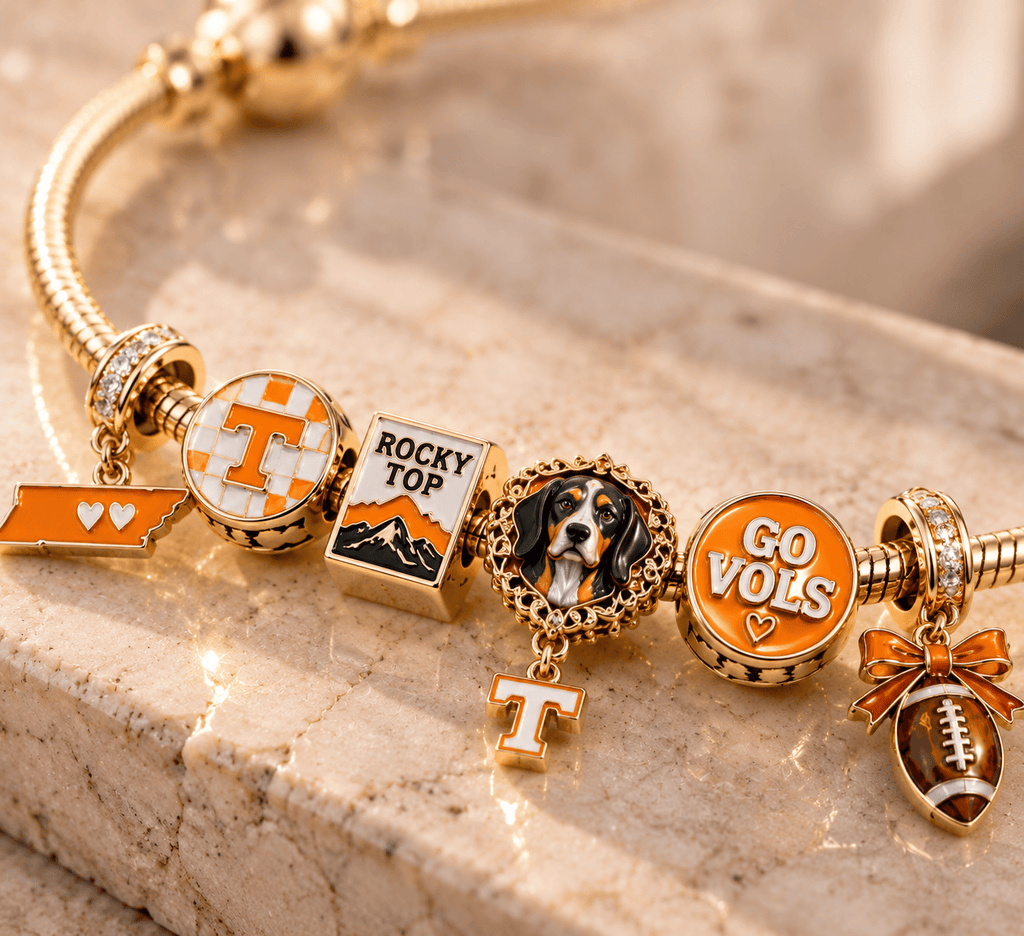 TVF Gold Charm Bracelet Set TTN